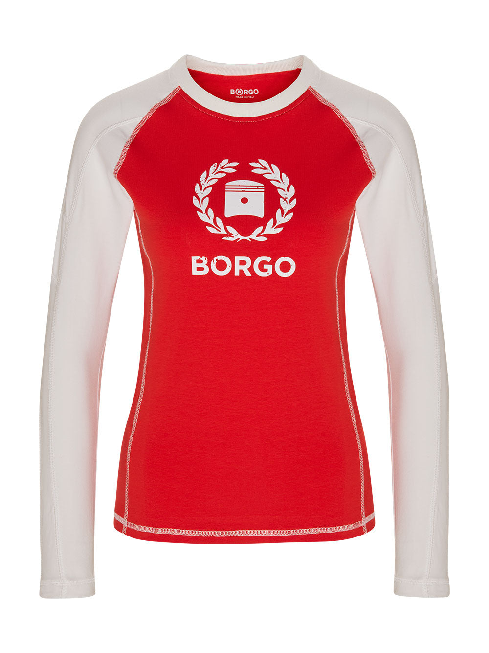 BORGO Andalusia Longlap Rosso T-Shirt