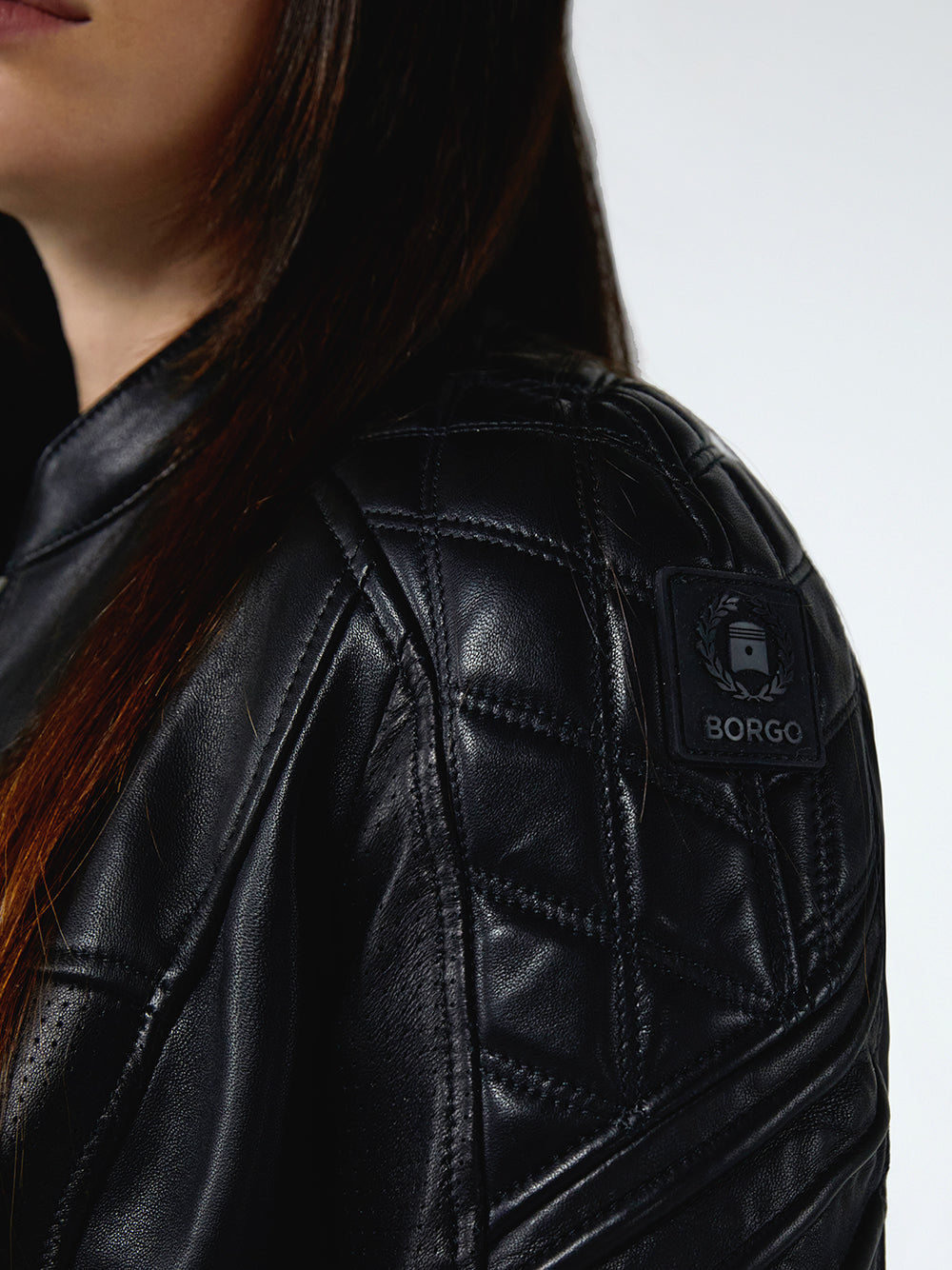 BORGO Monza Nero Paddock Leather Jacket