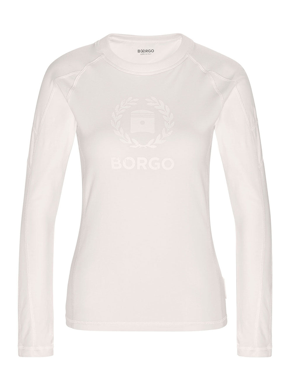 BORGO Andalusien Longlap Bianco T-Shirt