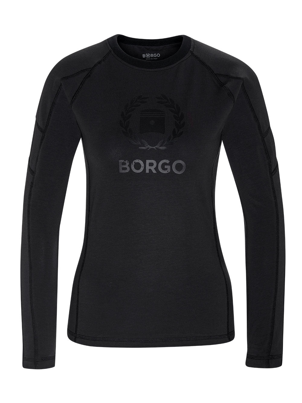 BORGO Andalusia Longlap Nero T-Shirt