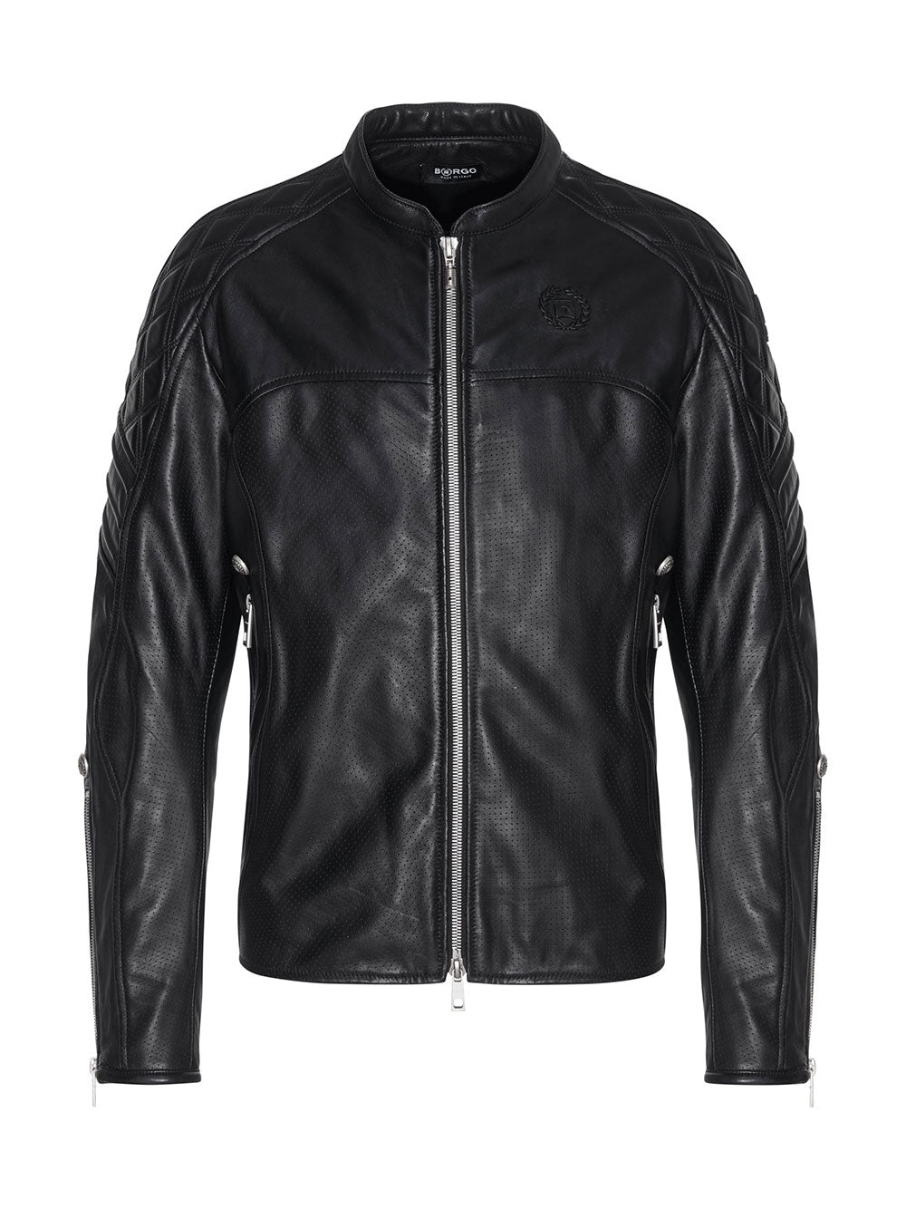BORGO Mugello Nero Paddock Leather Jacket