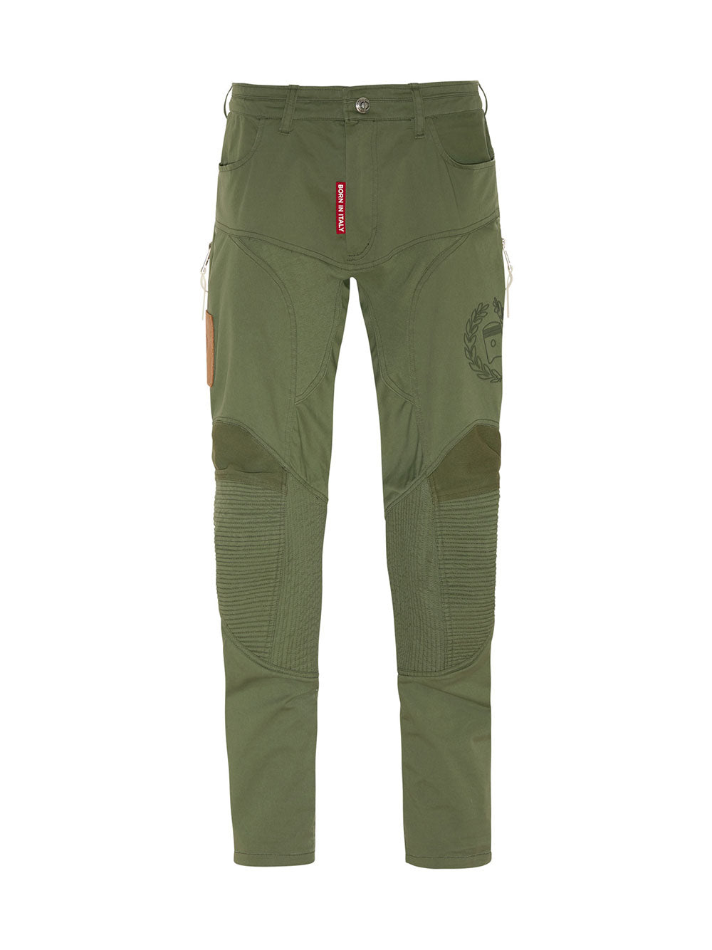 BORGO Nuvolari Olive Tapered Cargo Pants